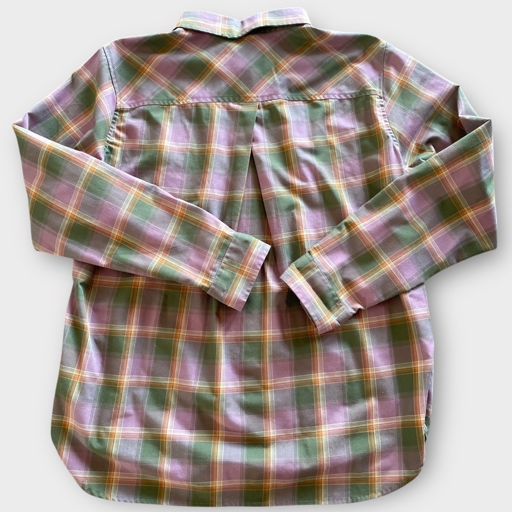 Alaskan Hardgear Button Up Shirt Men Large Purple Plaid Wool Blend Rugged Hiking - Picture 4 of 11